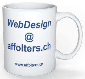 Tasse "WebDesign @ affolters.ch"